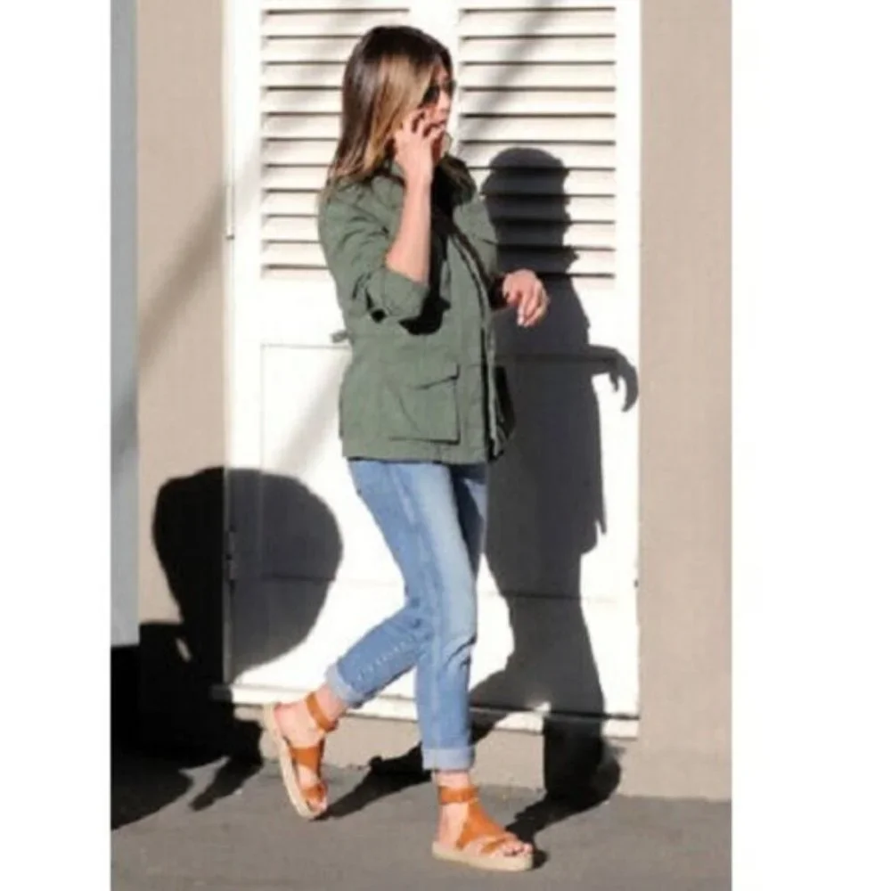 Soludos Banded Shield Espadrille Sandals 7 Tan Leather Ankle Strap Gladiator - Picture 3 of 12